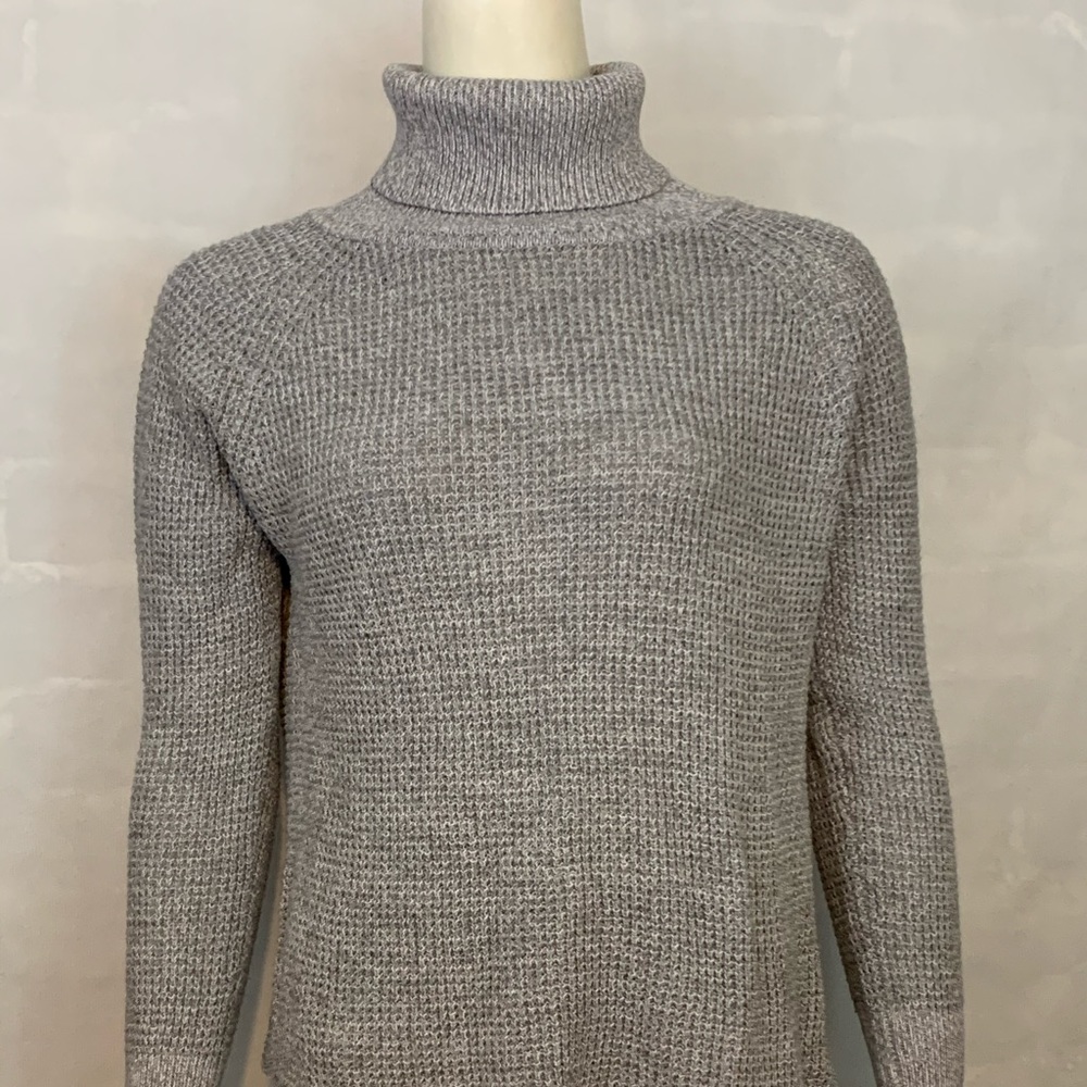 Seven Sisters Grey ribbed turtleneck